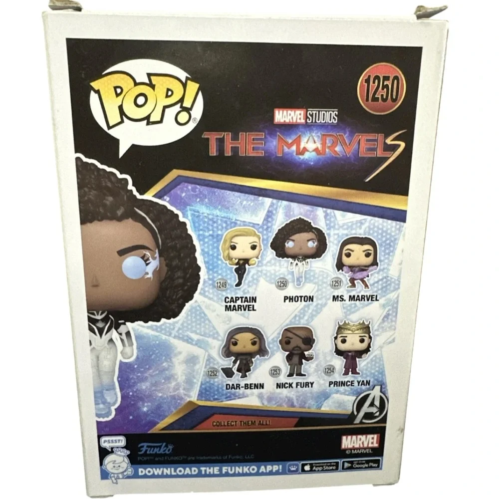 Funko Pop! The Marvels Photon Glow in the Dark Vinyl Figure NIB - Picture 3 of 6